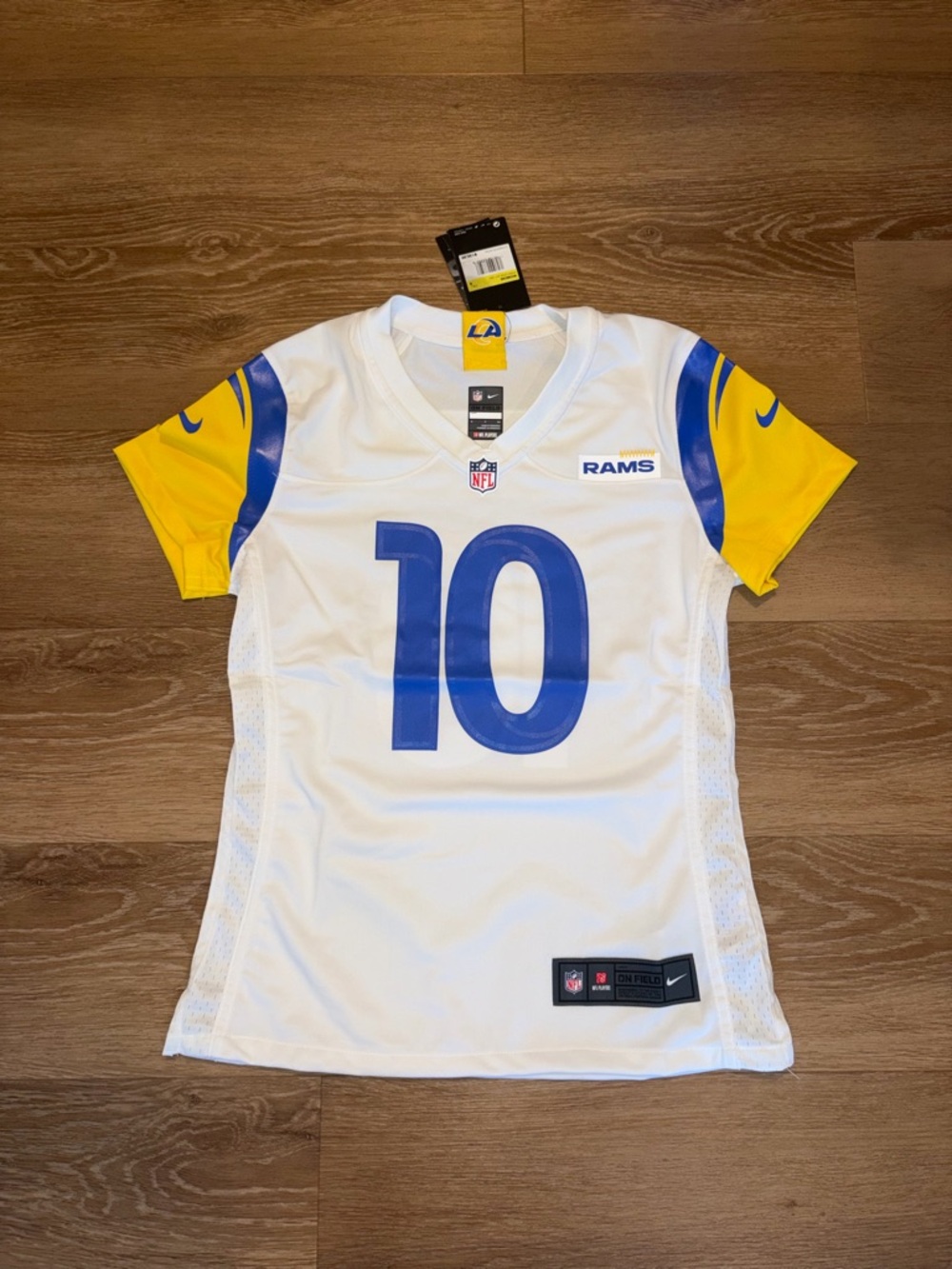 Women’s Los Angeles Rams Cooper Kupp #10 Nike White Game Jersey Size Small New
